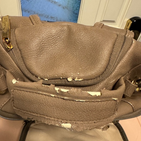 Itzy Ritzy Taupe and Cream Diaper Bag with Tassle and Changing Pad - Picture 5 of 8